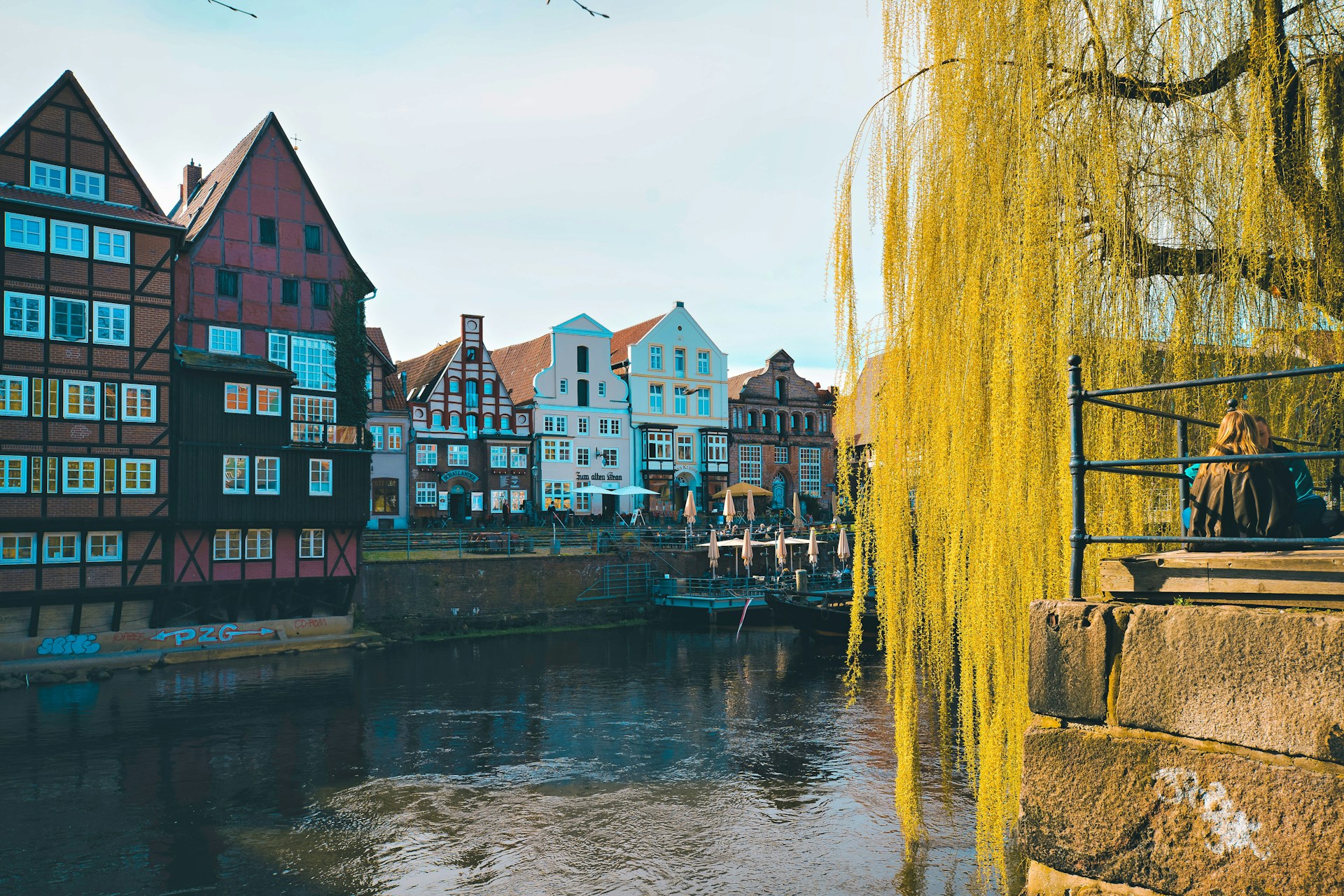 Blick auf die Ilmenau in Lüneburg - Standort des Webentwicklers Gunnar Beushausen