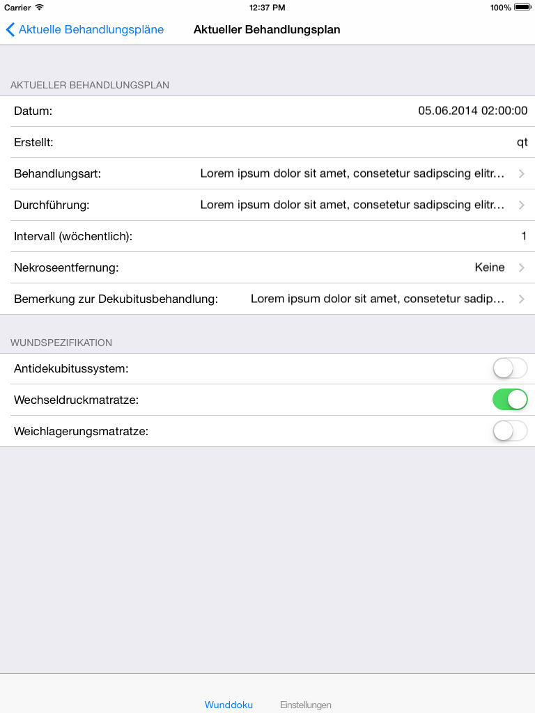 Wunddokumentationsapp